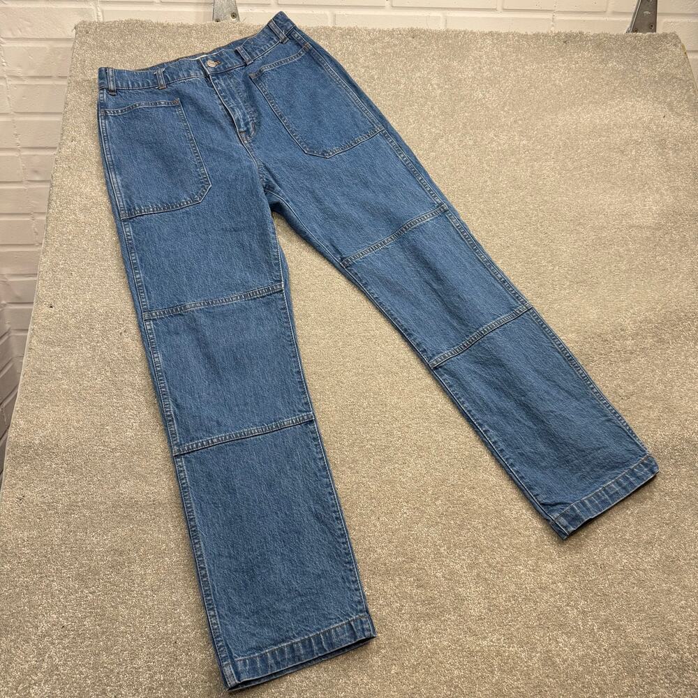 Madewell 90s Straight Utility Jeans Fenwood Wash Comfort Stretch Sz 29 Boho Chic - Picture 4 of 16